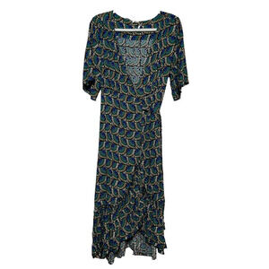 Silk & Salt Journey Maxi Wrap Dress African Peacock